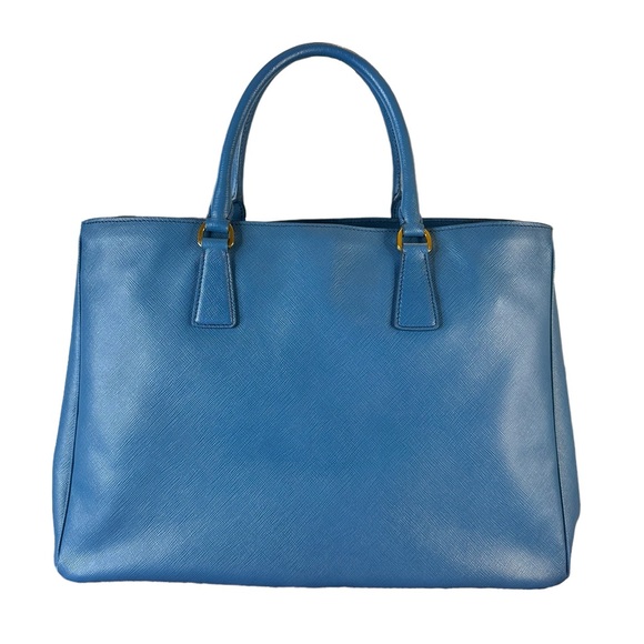 12 Prada Galleria Baltic Blue Saffiano Large Tote - Picture 11 of 11